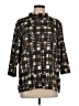 MULTIPLES Brown Short Sleeve Turtleneck Size L - photo 1