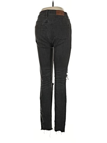 Madewell 9" Mid-Rise Skinny Jeans in Black Sea (view 2)