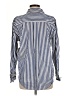 BCBG Stripes Blue Long Sleeve Blouse Size M - photo 2