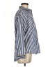 BCBG Stripes Blue Long Sleeve Blouse Size M - photo 4