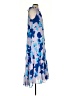 Mud Pie 100% Polyester Print Blue Casual Dress Size S - photo 4
