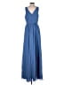 JJ's House 100% Polyester Blue Cocktail Dress Size XL (estimated) - photo 2