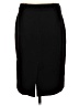Gap Solid Black Formal Skirt Size 8 - photo 2