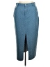 Lulus 100% Cotton Chevron-herringbone Blue Formal Skirt Size XL - photo 1