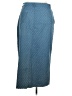 Lulus 100% Cotton Chevron-herringbone Blue Formal Skirt Size XL - photo 2
