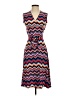 Leota Chevron-herringbone Blue Casual Dress Size S - photo 1