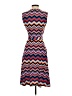 Leota Chevron-herringbone Blue Casual Dress Size S - photo 2