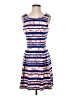 Pixley 100% Polyester Stripes Blue Casual Dress Size S - photo 1