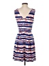 Pixley 100% Polyester Stripes Blue Casual Dress Size S - photo 2