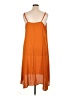 H&M 100% Polyester Solid Orange Casual Dress Size XL - photo 2