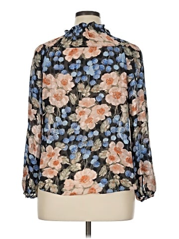 Rebecca Taylor 3/4 Sleeve Silk Top (view 2)