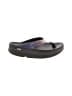 Oofos Black Flip Flops Size 10 - photo 1