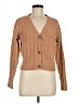 Pink Rose 100% Polyester Tan Cardigan Size M - photo 1