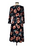 Wisp Print Blue Casual Dress Size 8 - photo 2