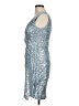 Eliza J Metallic Silver Cocktail Dress Size 6 - photo 5