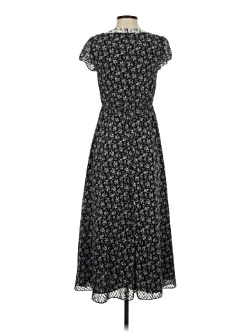 Madewell Print-Mix Sheer-Sleeve Dress in Branch Floral (view 2)