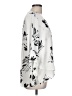 Grace 100% Polyester Floral Ivory 3/4 Sleeve Blouse Size L - photo 4