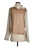Fifteen Twenty 100% Polyester Color Block Tan Long Sleeve Blouse Size S - photo 1