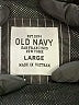 Old Navy 100% Polyurethane Stripes Black Windbreaker Size L (kids) - photo 3