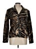 Selene Sport 100% Polyloom Animal Print Gold Jacket Size 10 - photo 1