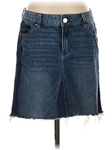 White House Black Market Denim Skirt (view 1)