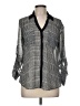 Express 100% Polyester Houndstooth Gray 3/4 Sleeve Blouse Size M - photo 1