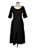 eShakti Solid Black Casual Dress Size 14 - photo 1