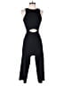 Material Girl Solid Black Jumpsuit Size S - photo 1