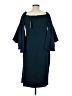 Milly Solid Teal Cocktail Dress Size 8 - photo 2