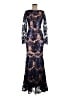 JS Collections 100% Nylon Blue Cocktail Dress Size 6 - photo 1