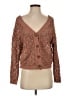 Nicole Miller Artelier 100% Polyester Brown Cardigan Size S - photo 1