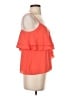J.Crew 100% Polyester Orange Sleeveless Blouse Size 4 - photo 4