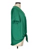 Pleione 100% Polyester Green Short Sleeve Blouse Size M - photo 4