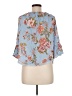 Hannah 100% Viscose Blue 3/4 Sleeve Blouse Size M - photo 2