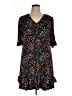 CeCe Print Black Casual Dress Size XL - photo 1
