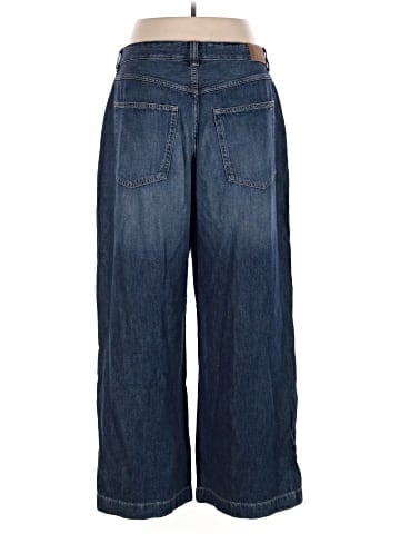Madewell Curvy Superwide-Leg Utility Jeans in Lindewood Wash: Airy Denim Edition (view 2)