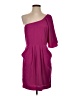 Collective Concepts 100% Polyester Solid Pink Cocktail Dress Size S - photo 1