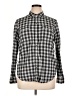 Chaps 100% Cotton Checkered-gingham Black Long Sleeve Button-Down Shirt Size XL - photo 1