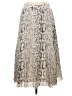 J.Crew Factory Store 100% Polyester Animal Print Silver Formal Skirt Size 2 - photo 1