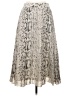 J.Crew Factory Store 100% Polyester Animal Print Silver Formal Skirt Size 2 - photo 2