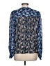 Boden 100% Viscose Floral Blue Long Sleeve Blouse Size 12 - photo 2