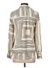 H&M 100% Polyester Stripes Ivory Jacket Size XS - photo 2