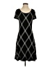 CeCe Argyle Black Casual Dress Size S - photo 1