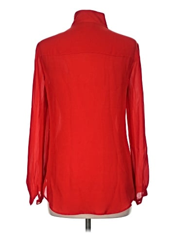 Haute Hippie Long Sleeve Silk Top (view 2)