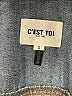 C'est Toi Stars Blue Denim Jacket Size S - photo 6