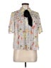 Zara Basic Polka Dots White Short Sleeve Blouse Size M - photo 1