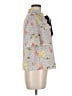Zara Basic Polka Dots White Short Sleeve Blouse Size M - photo 4