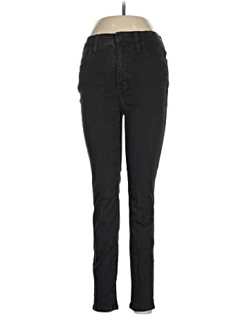Madewell 10" High-Rise Skinny Jeans in Black Frost (view 1)