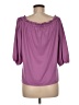 Boston Proper Purple 3/4 Sleeve Top Size M - photo 2