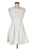 Monteau Solid Ivory Casual Dress Size M (estimated) - photo 1